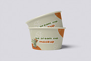 Ice Cream Cup Mockup, an Advertising Mockup by xavier_studio (Thumbnail 2 of 5)