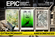 Advertising Posters Mockup Set 01, a Print Template by Epic By Design (Thumbnail 1 of 6)