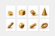 Aureate 3D objects collection, an Object Graphic by VitalexStudio (Thumbnail 2 of 8)