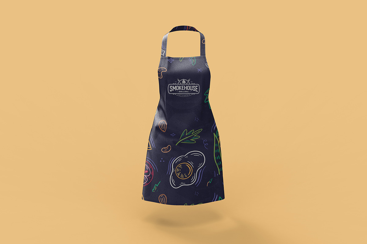 Beauty Apron Mockup Full Editable, a Merchandise Mockup by Graphicboom (Photo 4 of 4)
