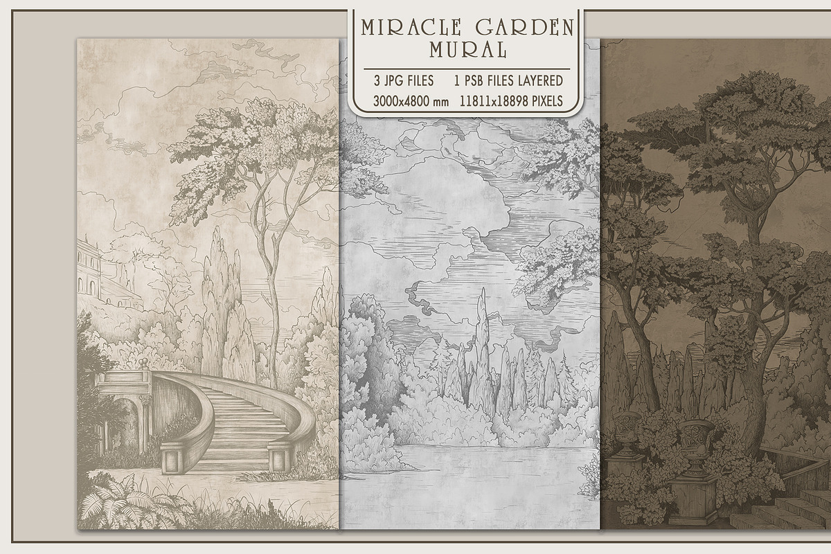 Fresco collection Miracle garden, a Wallpaper Graphic by Natalia0307 (Photo 2 of 18)