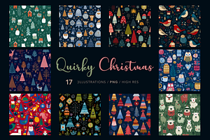 Quirky Christmas, a Decorative Illustration by Picturesque Stories