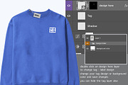 sweatshirt PSD Mockup Template, a Hoody Mockup by NH graphic (Thumbnail 3 of 4)