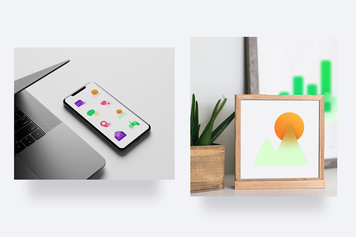 Glassmorphism 20 Icons Set, an Icon by Marina Silence (Photo 9 of 17)