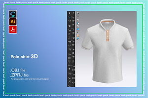 Polo Shirt Tech Pack And 3D.