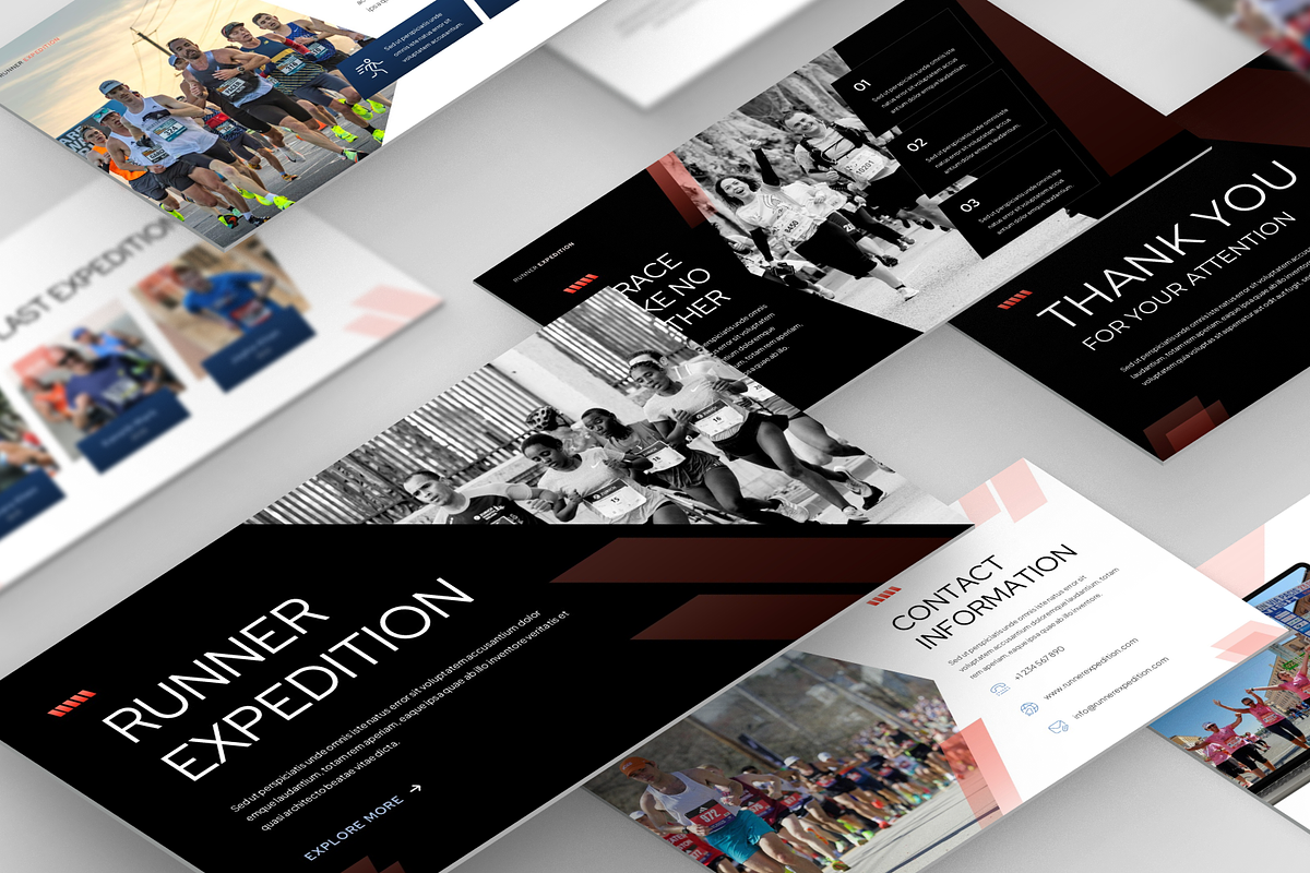 Marathon & Running Event, a Presentation Template by Annora Studio (Photo 5 of 7)