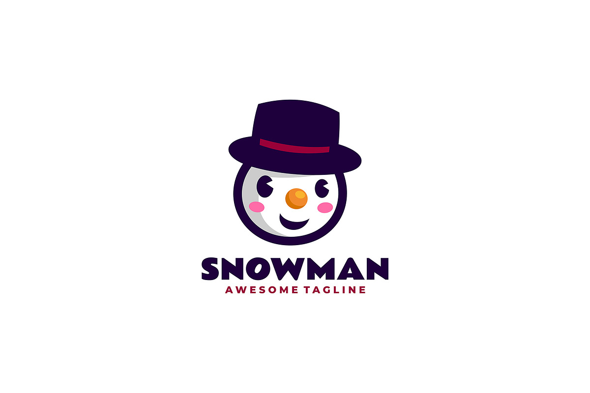 Snowman Mascot Cartoon Logo, a Branding & Logo Template by Artnivora.Std