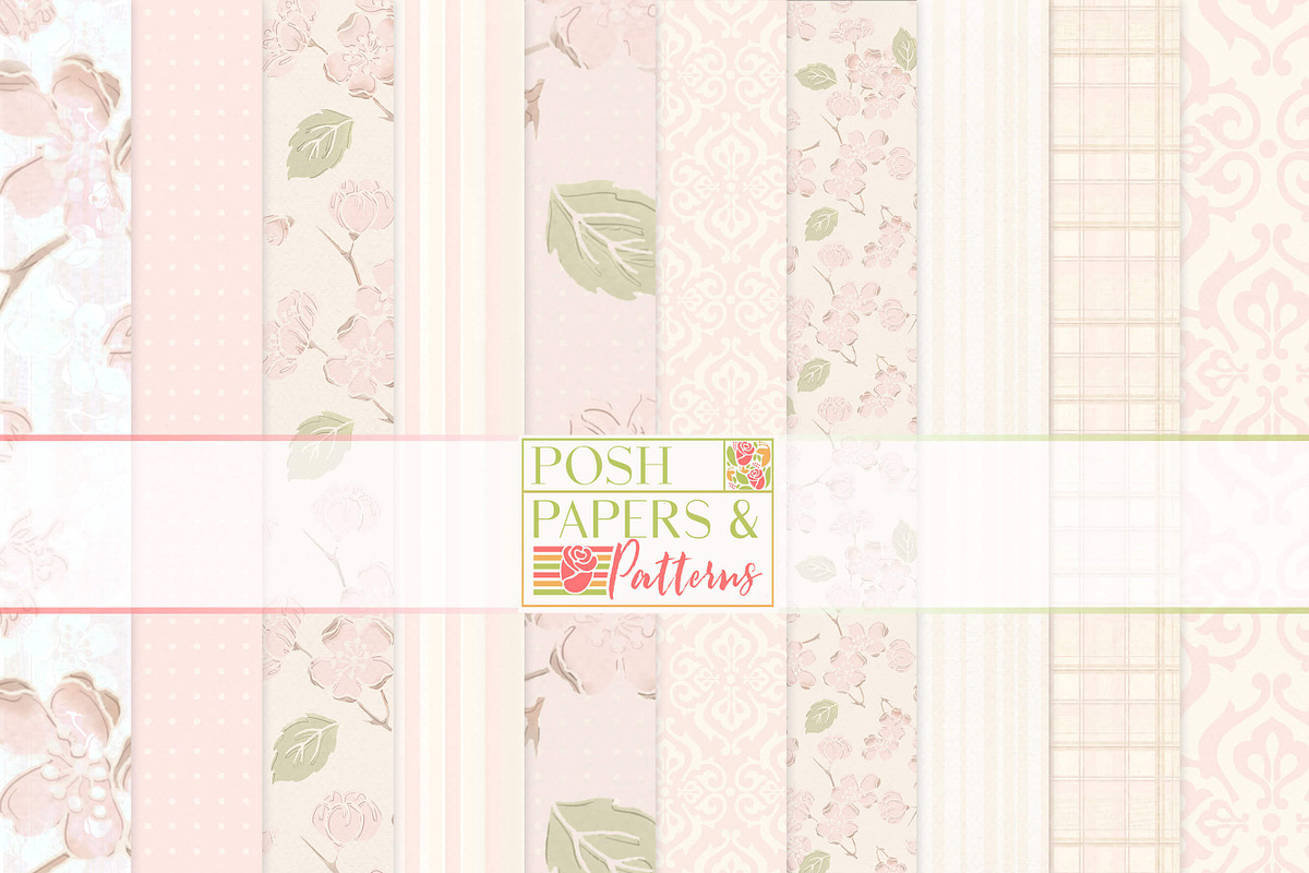 Pink Floral And Damask Backgrounds