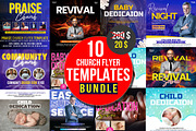 10 Church Flyers Bundle | Canva, a Graphic by graphicforest (Thumbnail 2 of 12)