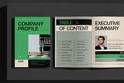 Green Modern Company Profile, a Brochure Template by Neermana (Thumbnail 2 of 12)