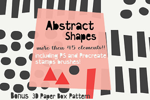 Abstract Shapes Stamps PS Procreate