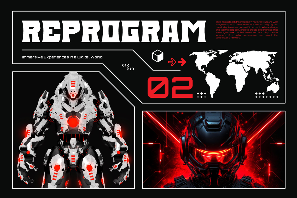 Power Strain Futuristic Industrial, a Font by PutraCetol Studio (Photo 4 of 5)