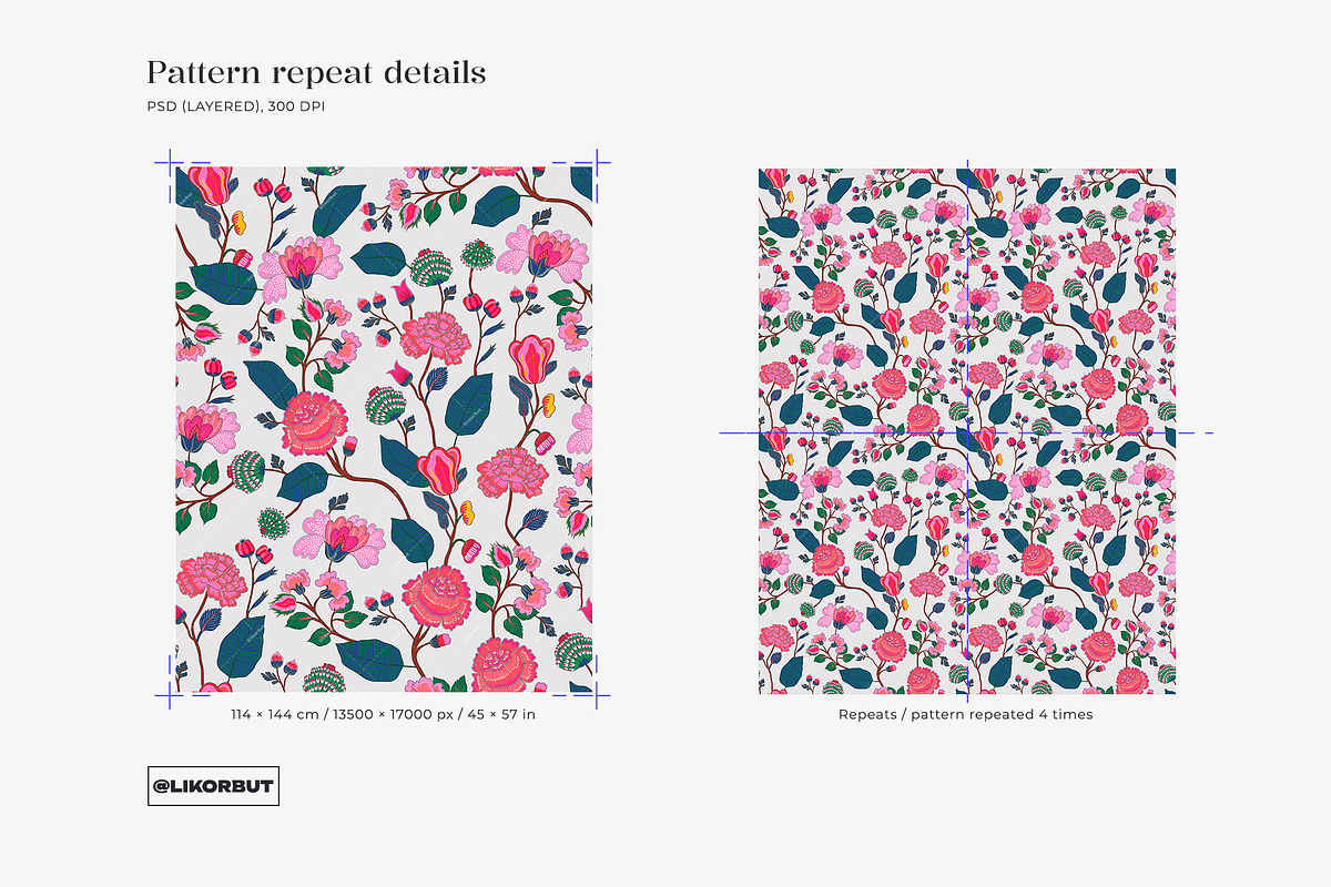 Boho Chintz Oriental Ethnic Pattern, a Pattern Graphic by likorbut (Photo 3 of 11)