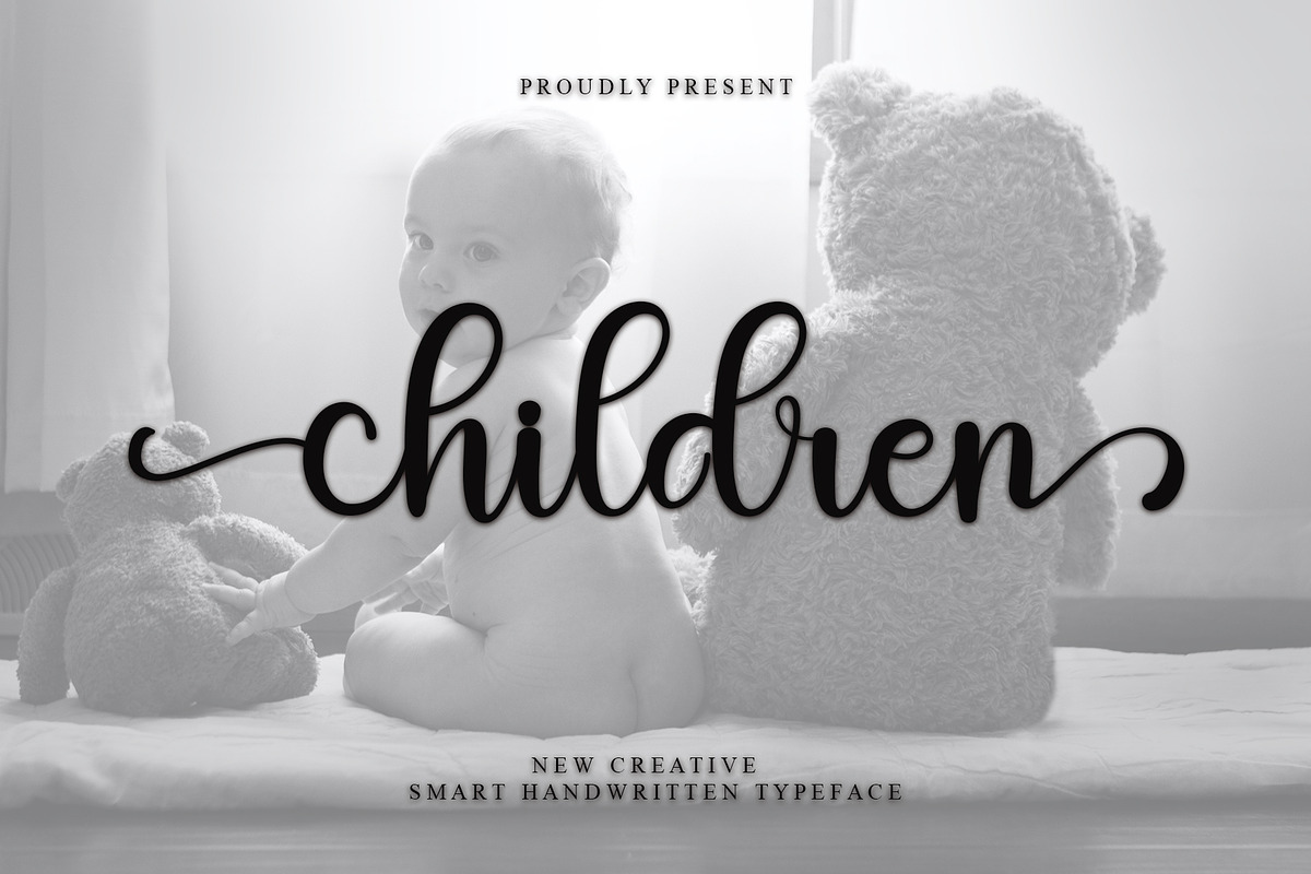 Children, a Handwritten Font by FreshTypeINK (Photo 1 of 6)