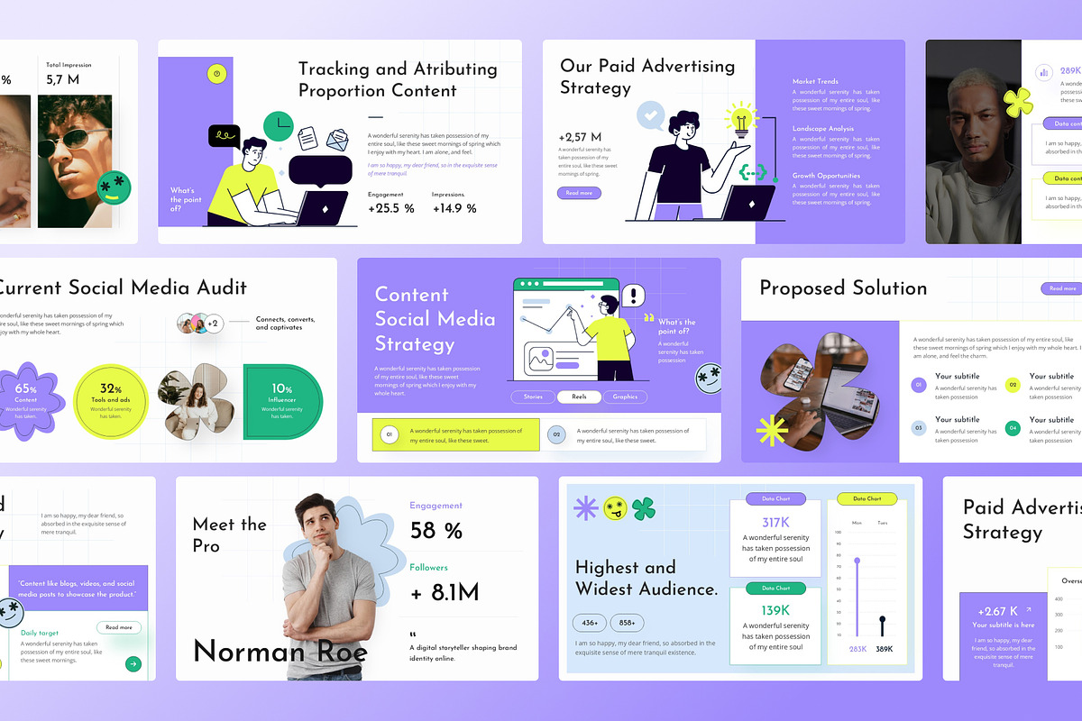 Social Media Management PowerPoint, a Presentation Template by Premast (Photo 3 of 5)