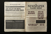 Newspaper Mockups Editable Content, a Books & Magazine Mockup by Luuqas Design (Thumbnail 4 of 4)
