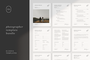 Photographer Forms Bundle Canva