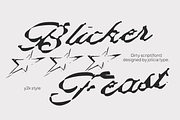 Blicker Feast | Dirty Script Font, a Script Font by Jolicia Type (Thumbnail 1 of 11)