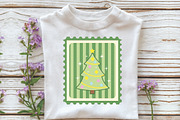 Christmas Tree Coquette Stamps png, an Illustration by Libby Wishes (Thumbnail 3 of 5)