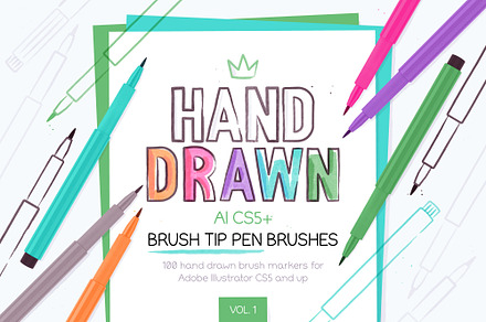 Brush Tip Marker Brushes Vol. 1, a Brush Add-On by Side Project