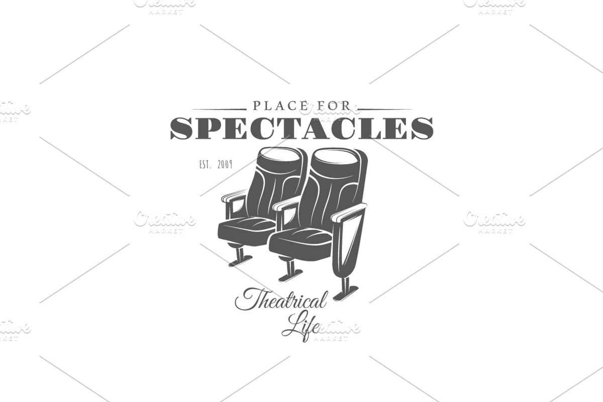 27 Theatre logos templates, a Branding & Logo Template by Art Design (Photo 22 of 38)