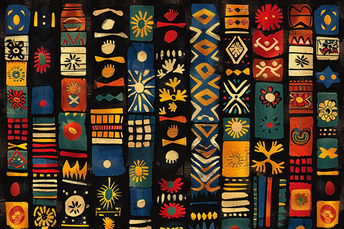 African Traditional Print Pattern