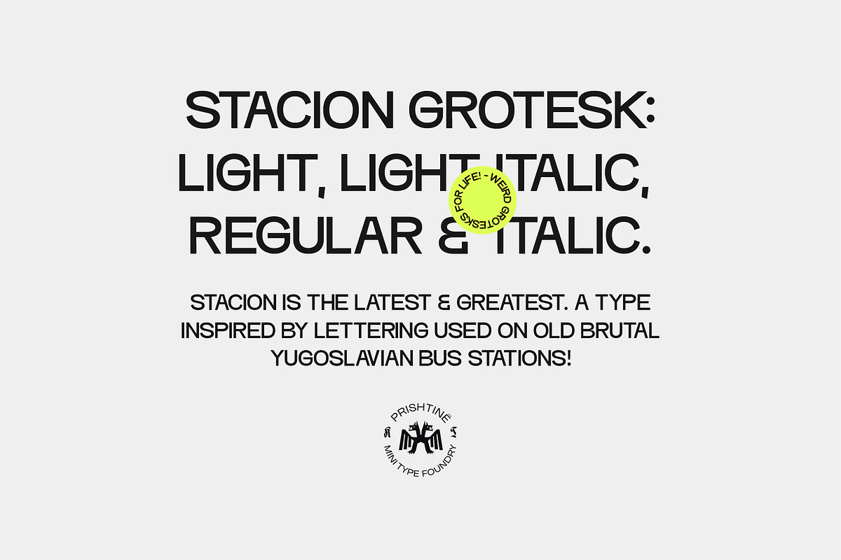 Stacion - Grotesk Type, a Sans Serif Font by Kulturë Type (Photo 3 of 9)