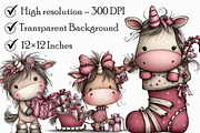 Whimsical Unicorn Christmas Clipart, an Illustration by Libby Wishes (Thumbnail 7 of 7)
