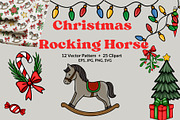 Christmas Rocking Horse, a Seasonal Illustration by Elatedowl (Thumbnail 1 of 12)