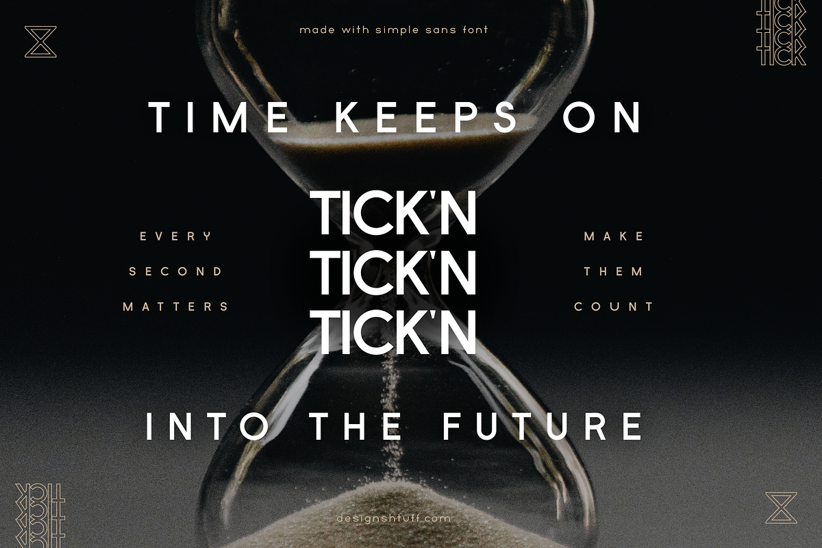 SIMPLE SANS - A SUUUPER CLEAN FONT, a Sans Serif Font by DESIGN SHTUFF (Photo 9 of 10)