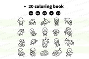 Sea Turtle Clipart Set, an Animal Illustration by Palau (Thumbnail 9 of 10)