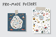 Scandi village. Maps & cards creator, a Graphic by Murvin (Thumbnail 10 of 16)