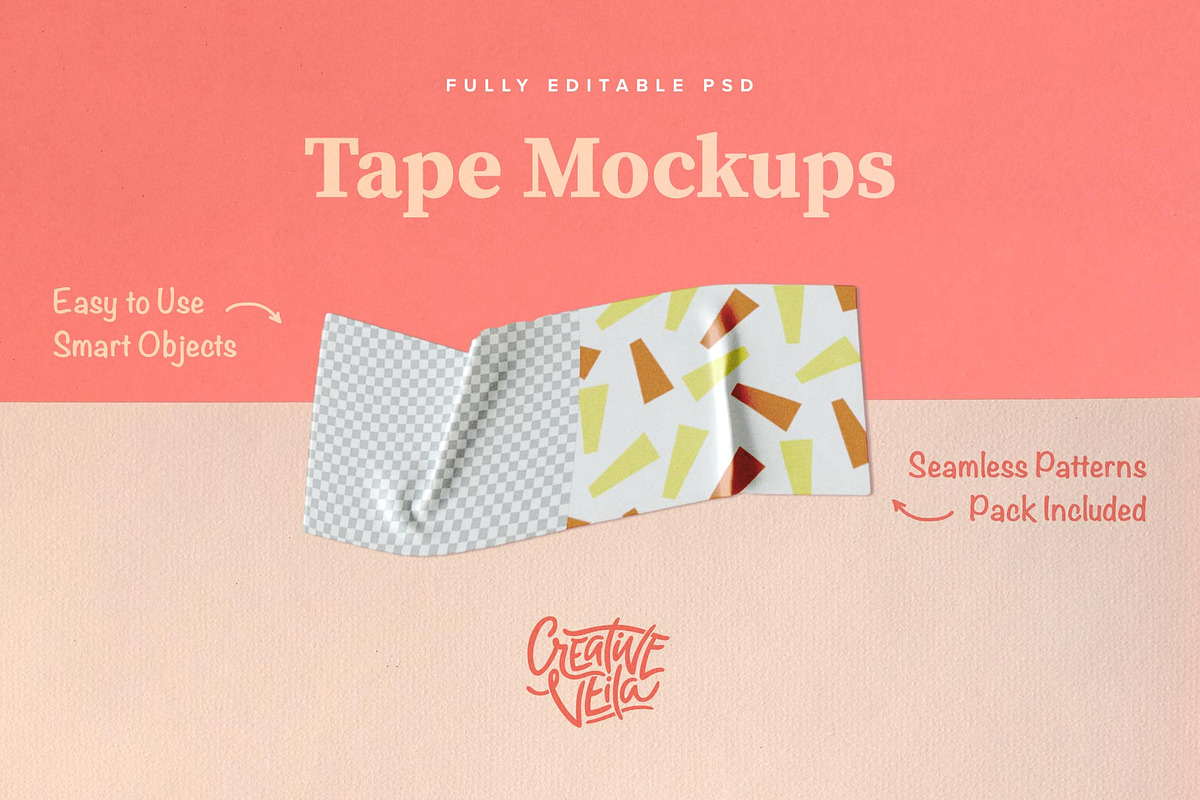 Washi Tape PSD Mockups, a Print Template by Creative Veila (Photo 1 of 6)