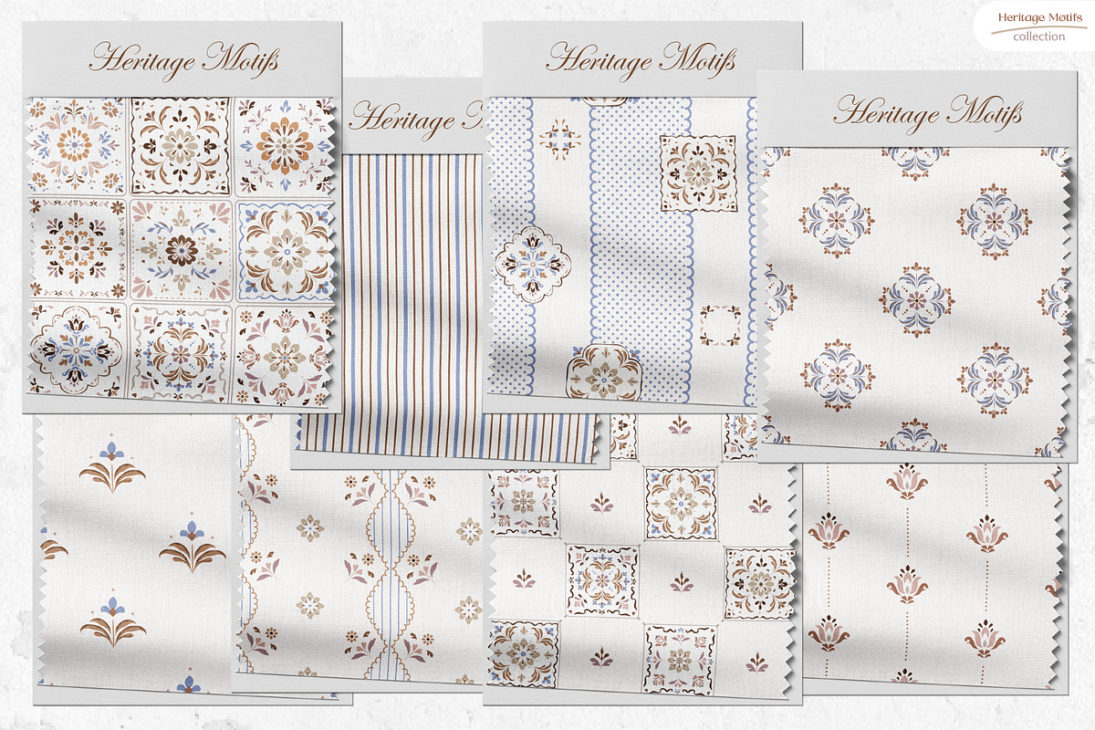 Heritage Motifs - Seamless Patterns, a Pattern Graphic by InaCorart (Photo 4 of 12)