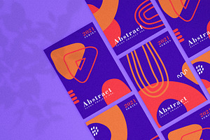 Organic Shapes Poster Templates