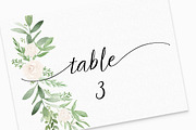 Greenery & Blush Watercolor Florals, a Decorative Illustration by DailyMiracleDigitals,LLC (Thumbnail 5 of 6)