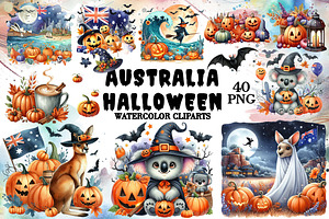 Australia Halloween cliparts