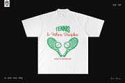 Retro Tennis Ball T-Shirt Bundle, a Sport Illustration by shaondesigns (Thumbnail 5 of 5)