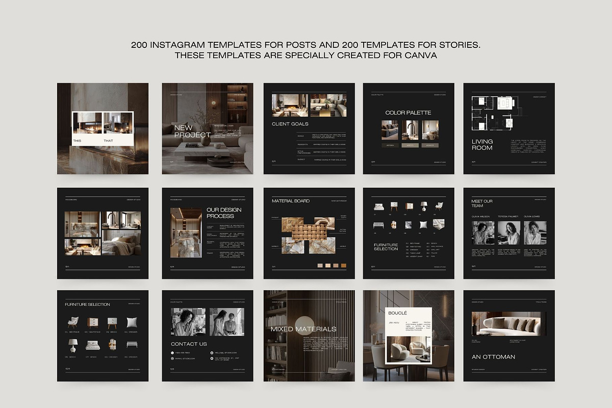 Interior Design Instagram Bundle III, a Social Media Template by Instprofi | Studio Estimo (Photo 30 of 49)