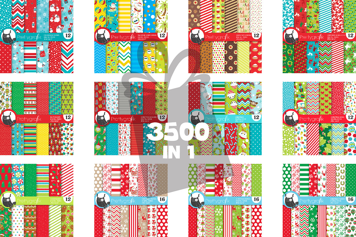 Mega Christmas Bundle -3500 graphics, an Illustration by PrettyBundles (Photo 9 of 13)