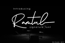 Ramtul - Signature Font