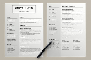 Resume Cindy 2 Pages