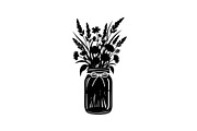 Wildflower Mason Jar SVG Bundle, an Illustration by Designs_River (Thumbnail 24 of 31)