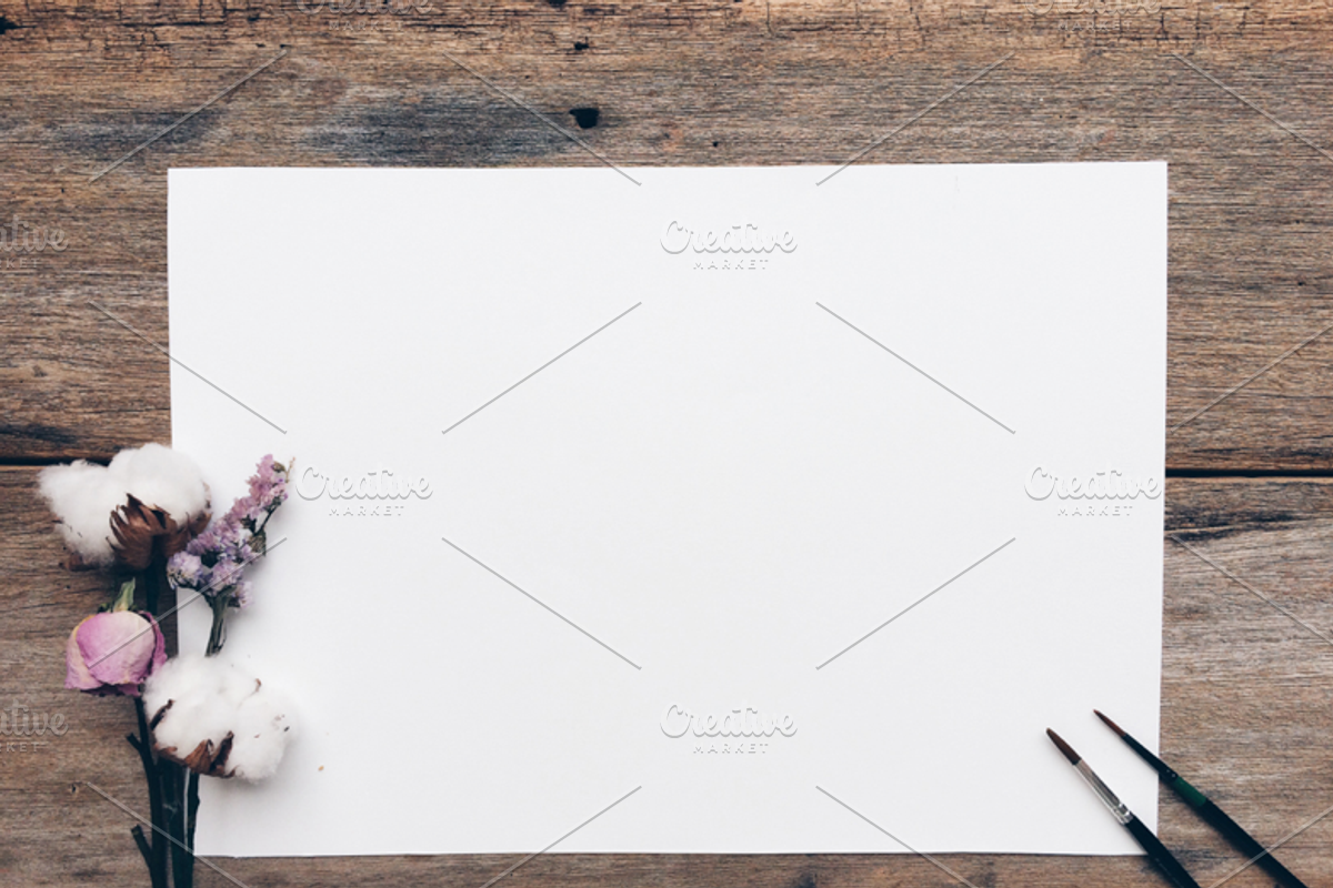 Vintage Template Stock Photo MockUps, a Print Template by littleprince (Photo 5 of 5)