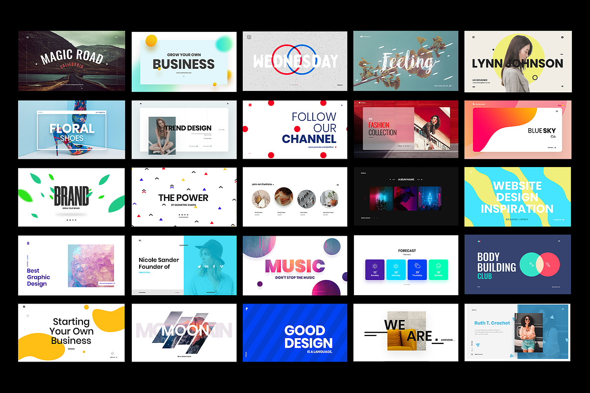 Typography Scenes, a Marketing Template by Pixflow (Photo 3 of 7)