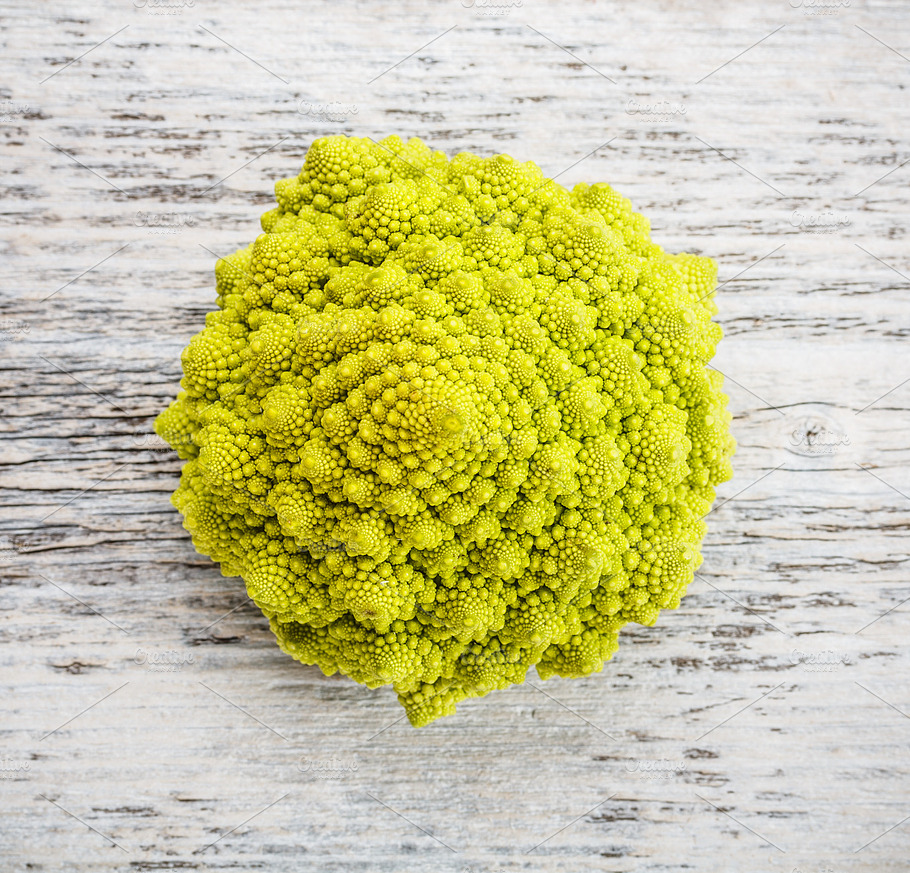 Romanesco Broccoli Stock Photo Containing Romanesco And Fractal