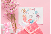 Watercolor Mermaid Collection, an Animal Illustration by MayaNavits (Thumbnail 14 of 15)