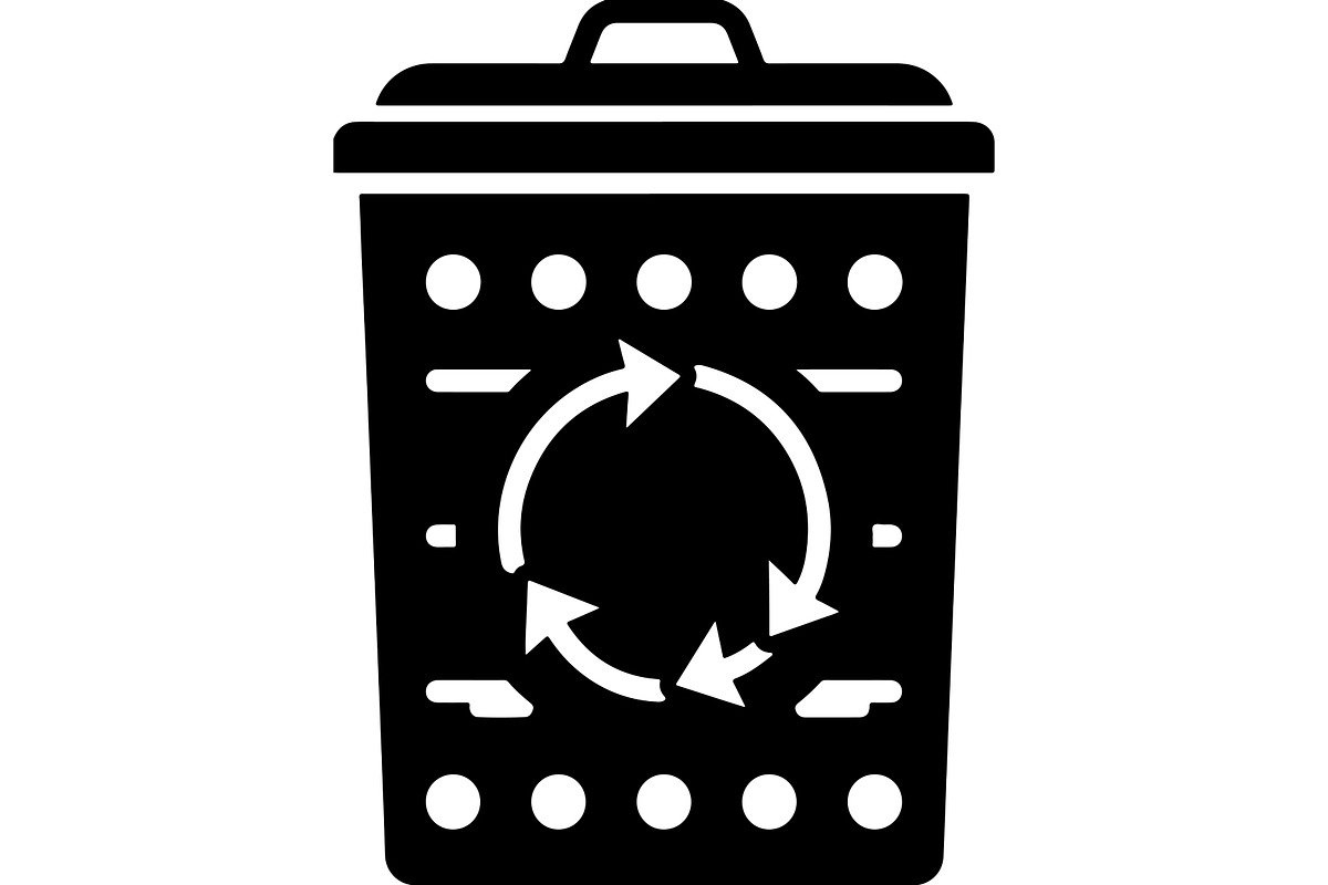 Eco Recycling Bin Icons Bundle, a Healthcare Illustration by abu67222 (Photo 16 of 16)