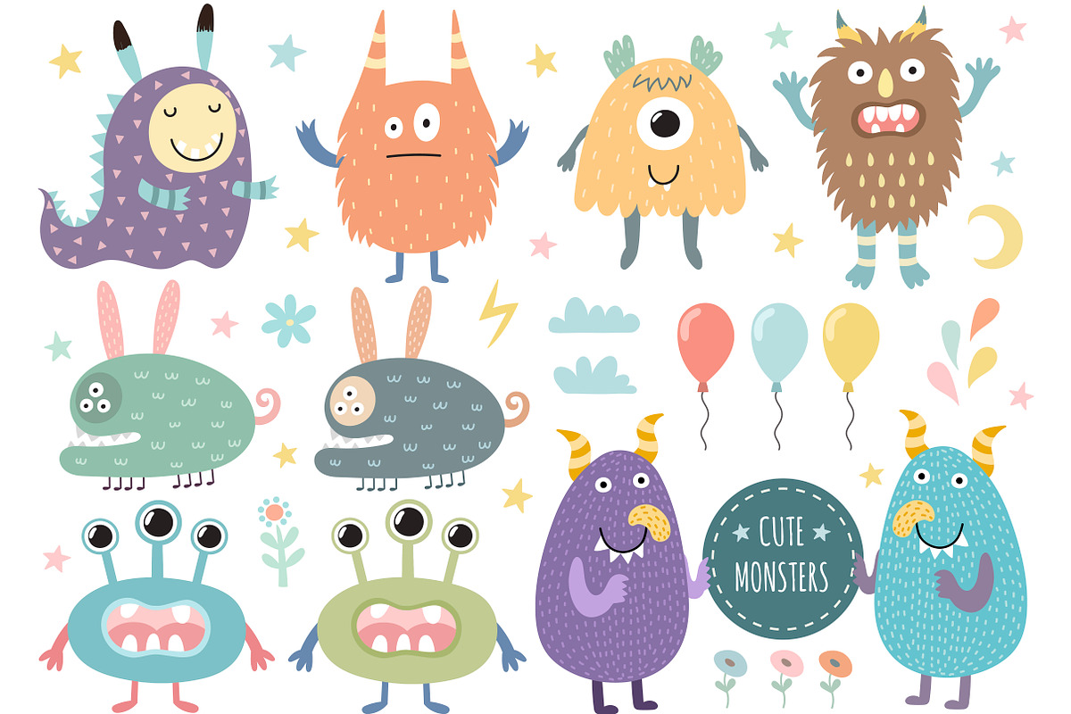 Boo! - Uppercase Font, illustrations preview 8