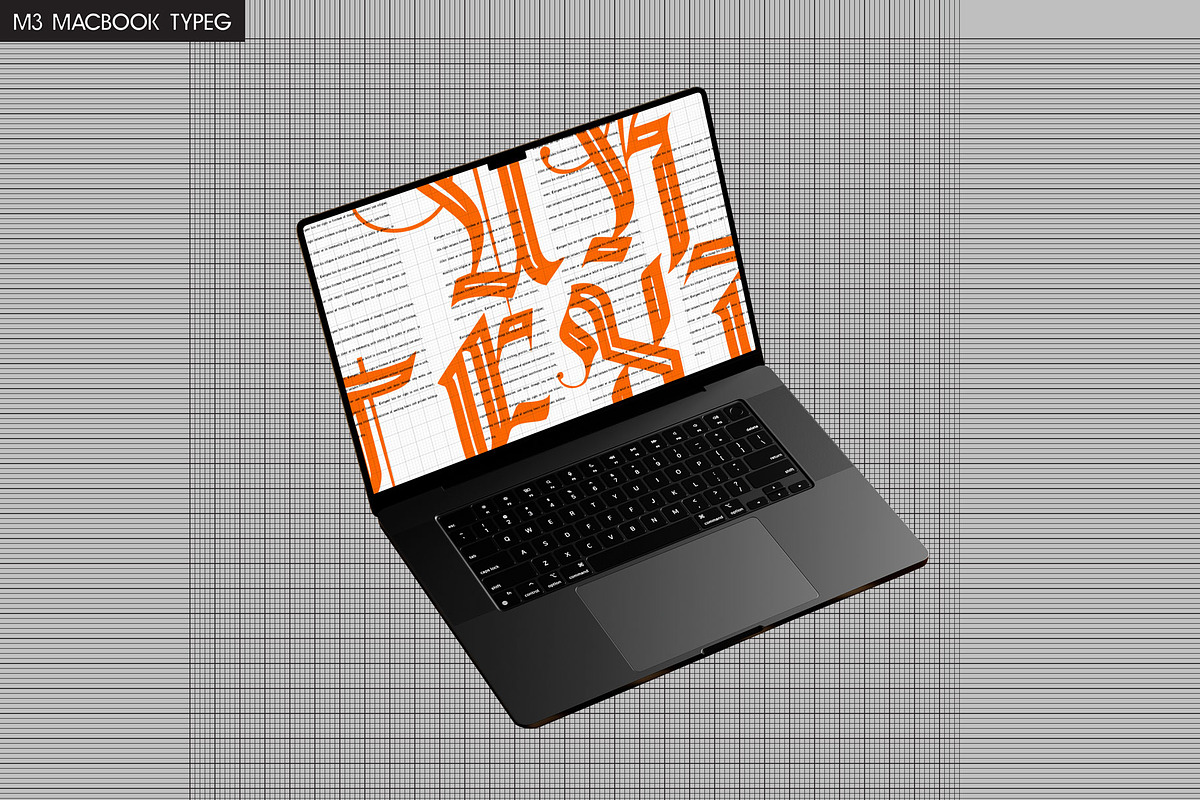 M3 Macbook Pro TYPEG, a Mac Mockup by cromatixclassroom (Photo 1 of 4)